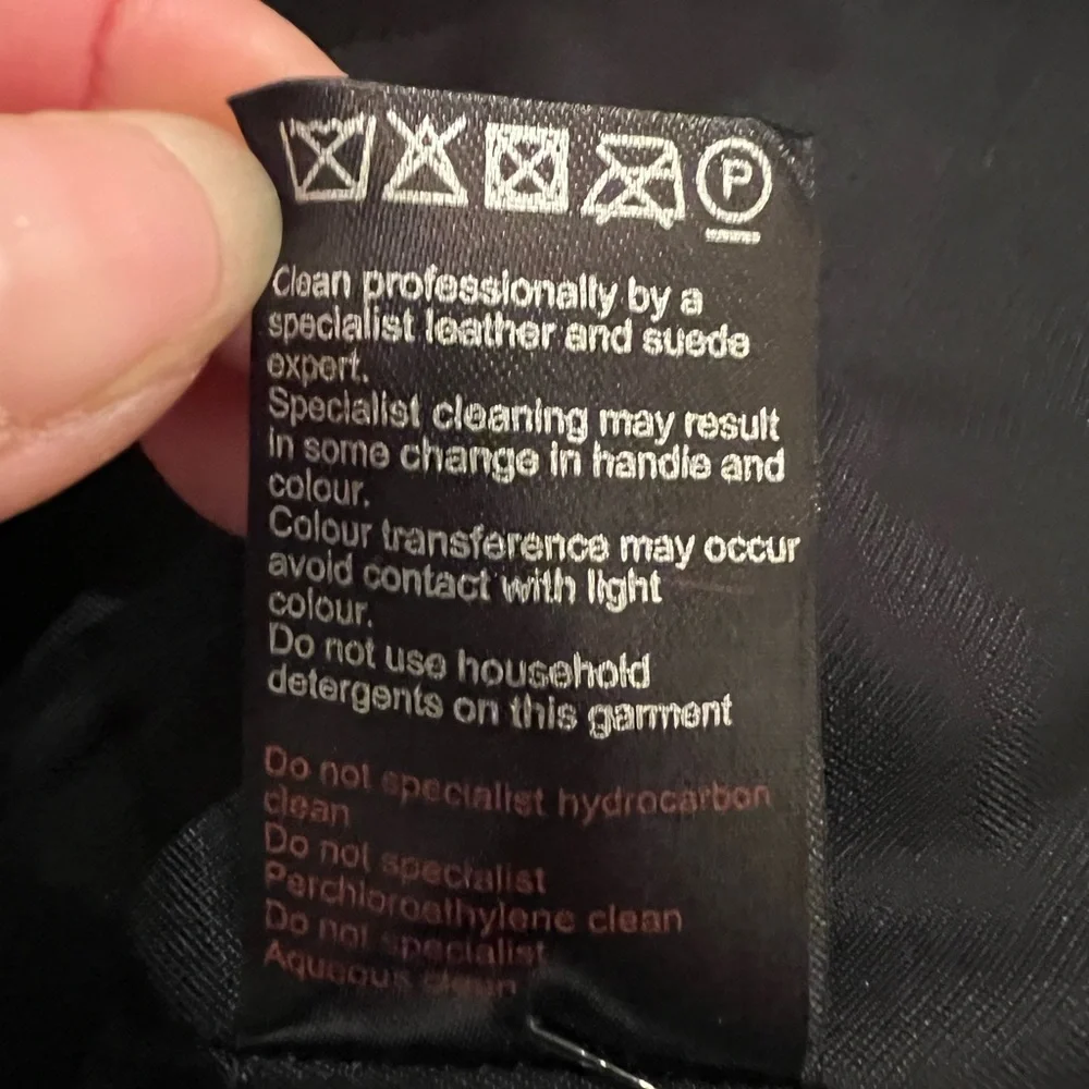 Jigsaw 100% Napa leather black biker jacket. Women’s size 4. Pristine! - Picture 12 of 13